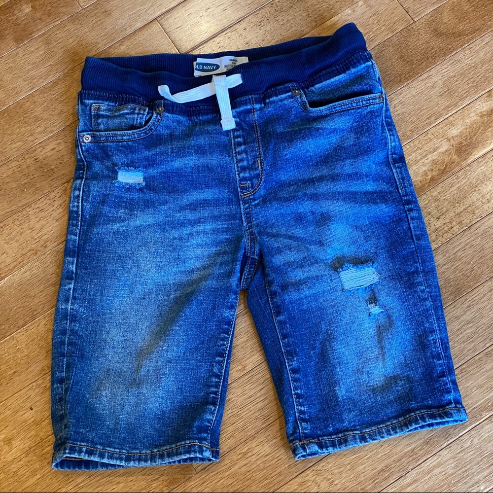 Old Navy Denim shorts boys 10/12 elastic waste